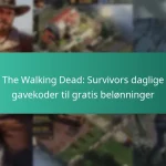 The Walking Dead: Survivors daglige gavekoder til gratis belønninger