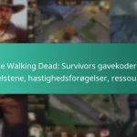 The Walking Dead: Survivors gavekoder til ædelstene, hastighedsforøgelser, ressourcer