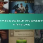 The Walking Dead: Survivors gavekoder til erfaringspoint