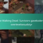 The Walking Dead: Survivors gavekoder til overlevelsesudstyr