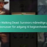 The Walking Dead: Survivors månedlige pas bonusser for adgang til begivenheder