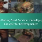 The Walking Dead: Survivors månedlige pas bonusser for heltefragmenter