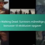 The Walking Dead: Survivors månedlige pas bonusser til eksklusive opgaver
