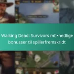 The Walking Dead: Survivors månedlige pas bonusser til spillerfremskridt