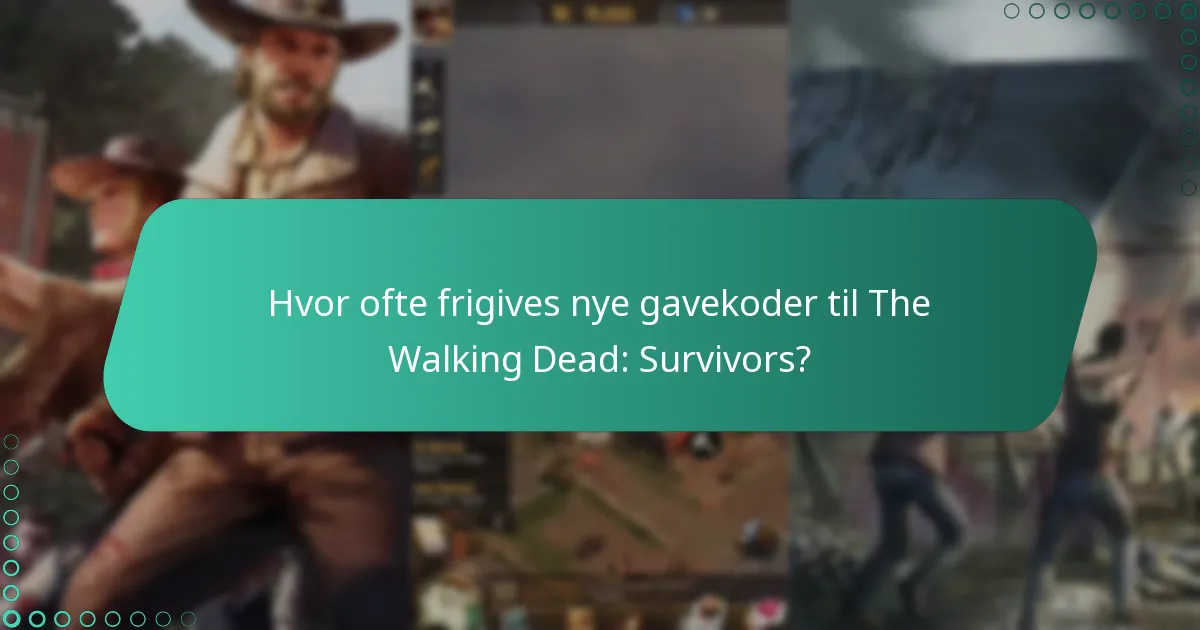 Hvad er fordelene ved at bruge gavekoder i The Walking Dead: Survivors?